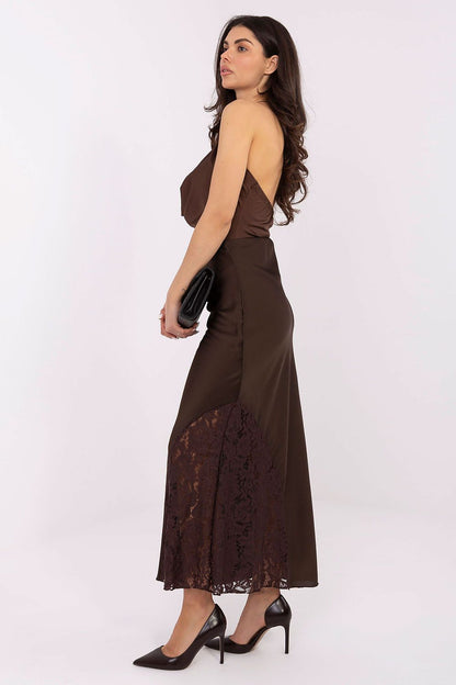  Spódnica Model MI-SD-G9140.34 Dark Brown - Rue Paris 