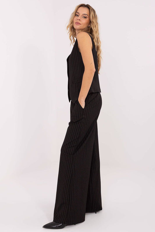  Spodnie Damskie Model IT-SP-FL8251.12 Black - Rue Paris 