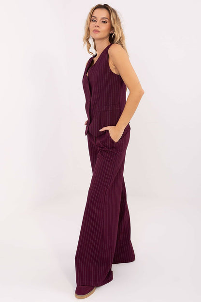  Spodnie Damskie Model IT-SP-FL8251.12 Bordo - Rue Paris 