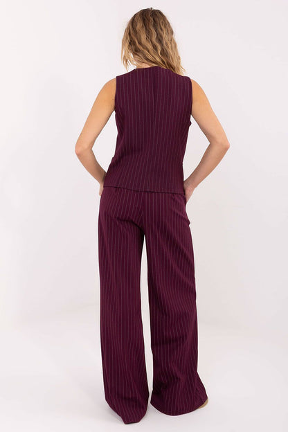  Spodnie Damskie Model IT-SP-FL8251.12 Bordo - Rue Paris 