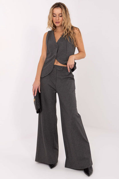  Spodnie Damskie Model IT-SP-FL8251.12 Dark Grey - Rue Paris 