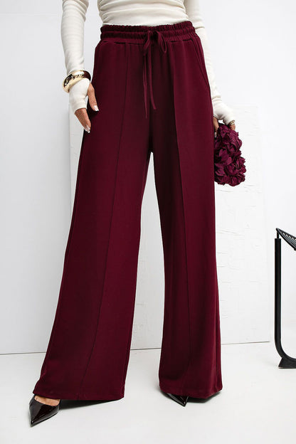  Spodnie Dresowe Model RV-DR-A1061.80 Bordo - Rue Paris 