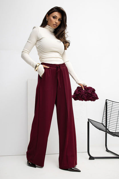  Spodnie Dresowe Model RV-DR-A1061.80 Bordo - Rue Paris 