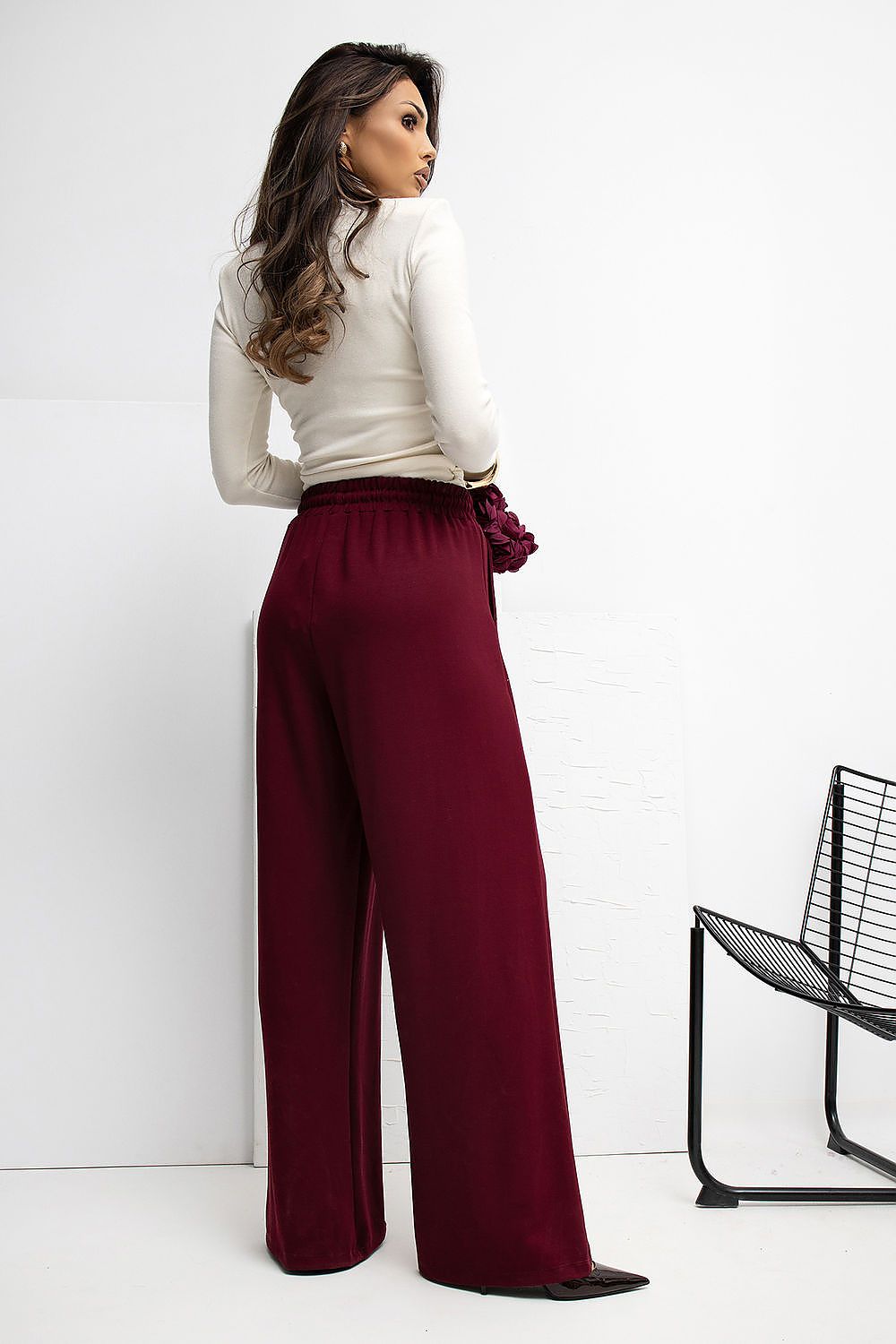  Spodnie Dresowe Model RV-DR-A1061.80 Bordo - Rue Paris 