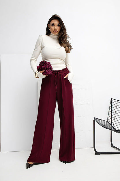  Spodnie Dresowe Model RV-DR-A1061.80 Bordo - Rue Paris 