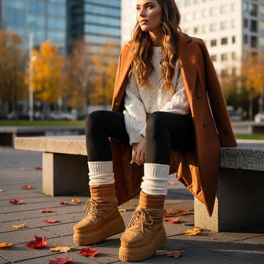   Śniegowce Model Lydia ZH16 Brown - Solea 