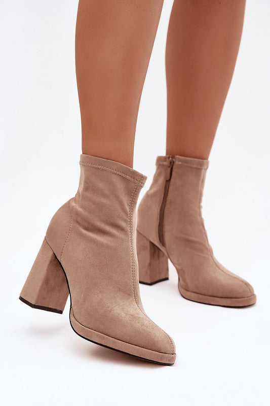   Botki Model Karvella NN636 Beige - Step in style 