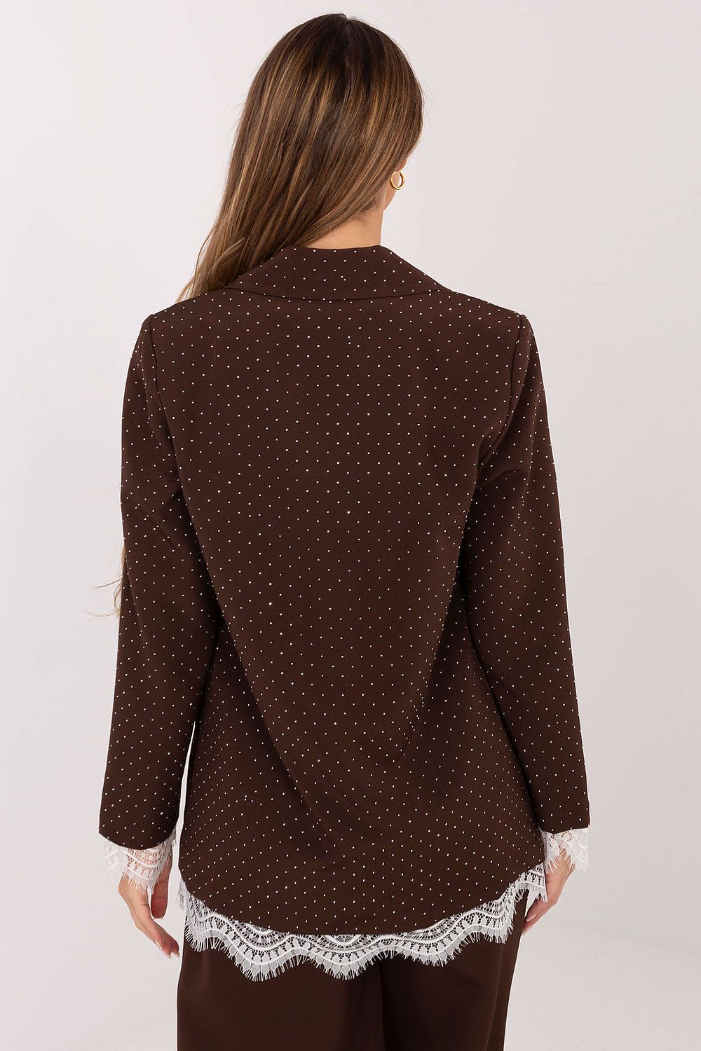   Marynarka Model IT-MA-FL9916-2.12P Brown - Italy Moda 