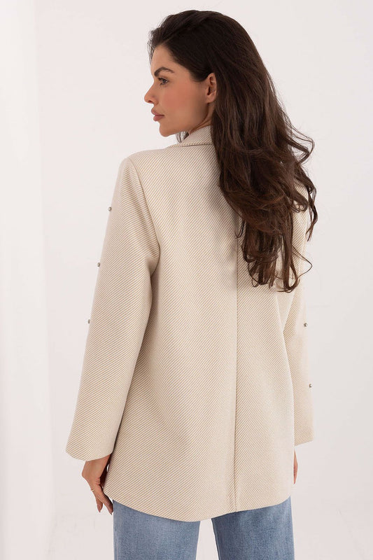   Marynarka Model IT-MA-18365.97 Light Beige - Italy Moda 