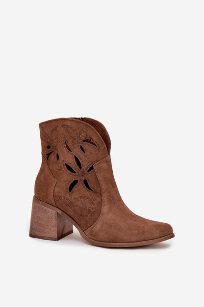   Botki Model Zazoo 3690 Brown - Step in style 