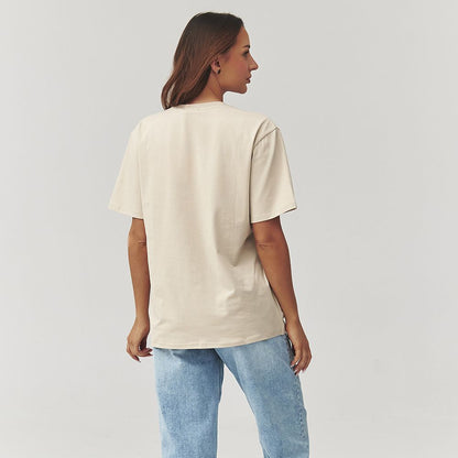   Tshirt Damski Model C41 Light Beige - Makadamia 