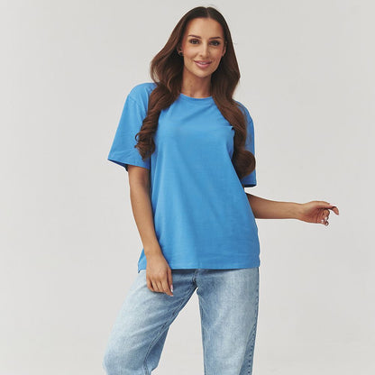   Tshirt Damski Model C41 Blue Jeans - Makadamia 