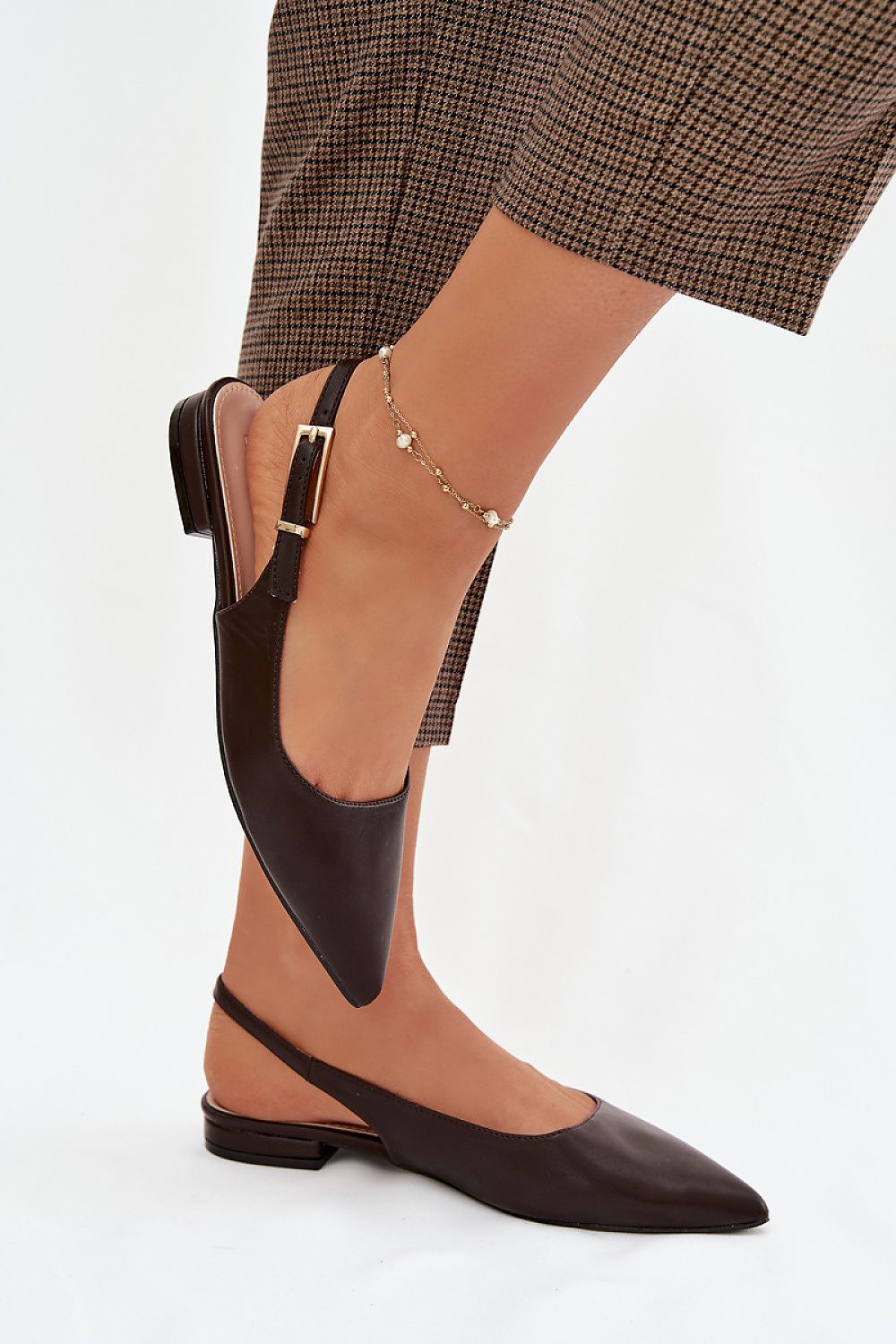   Baleriny Model Iverelle D-046 Czekolada - Step in style 