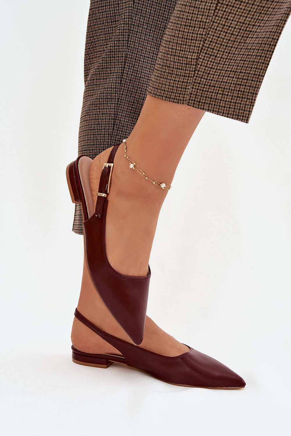   Baleriny Model Iverelle D-046 Bordo - Step in style 