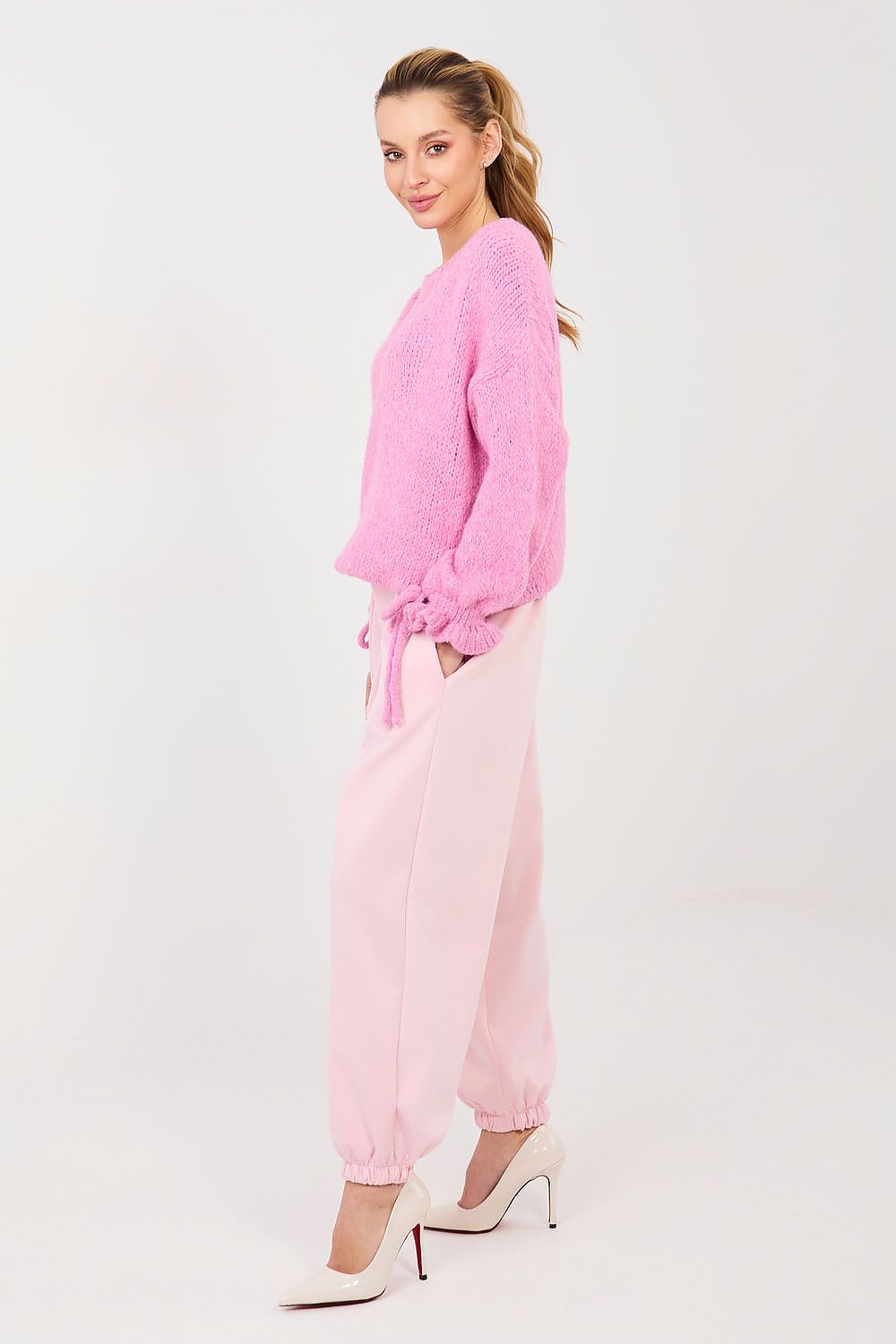 Spodnie Dresowe Model IT-SP-9995.16P Light Pink - Italy Moda 