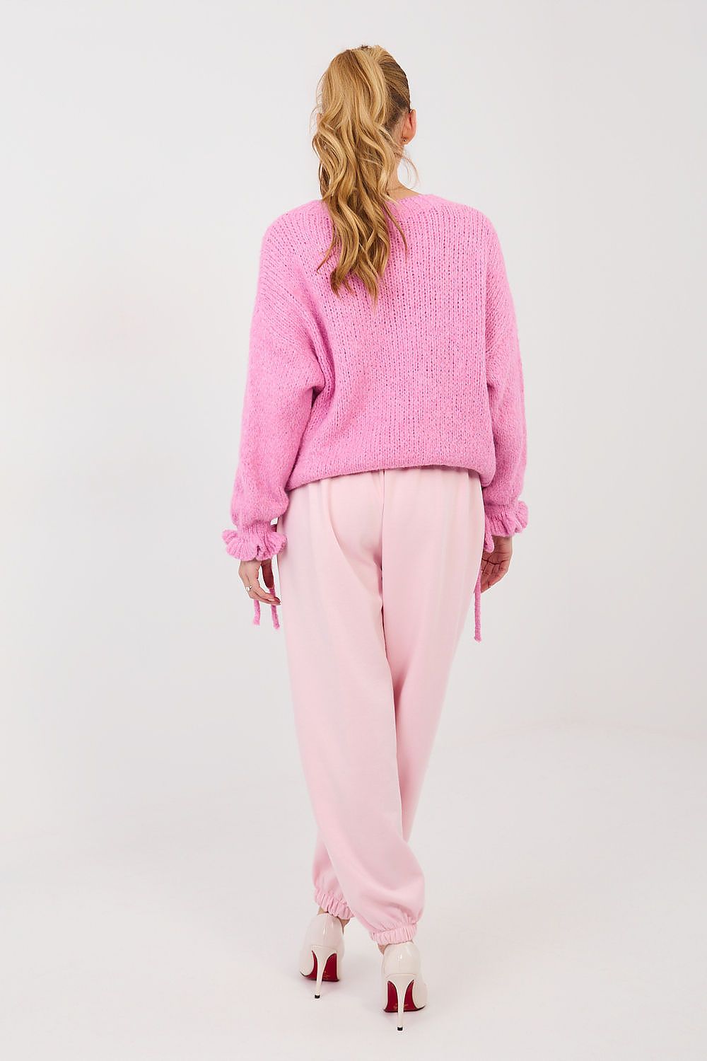  Spodnie Dresowe Model IT-SP-9995.16P Light Pink - Italy Moda 