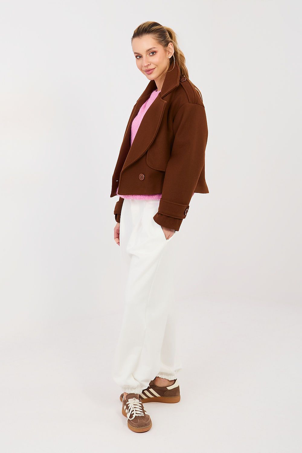  Spodnie Dresowe Model IT-SP-9995.12P Ecru - Italy Moda 