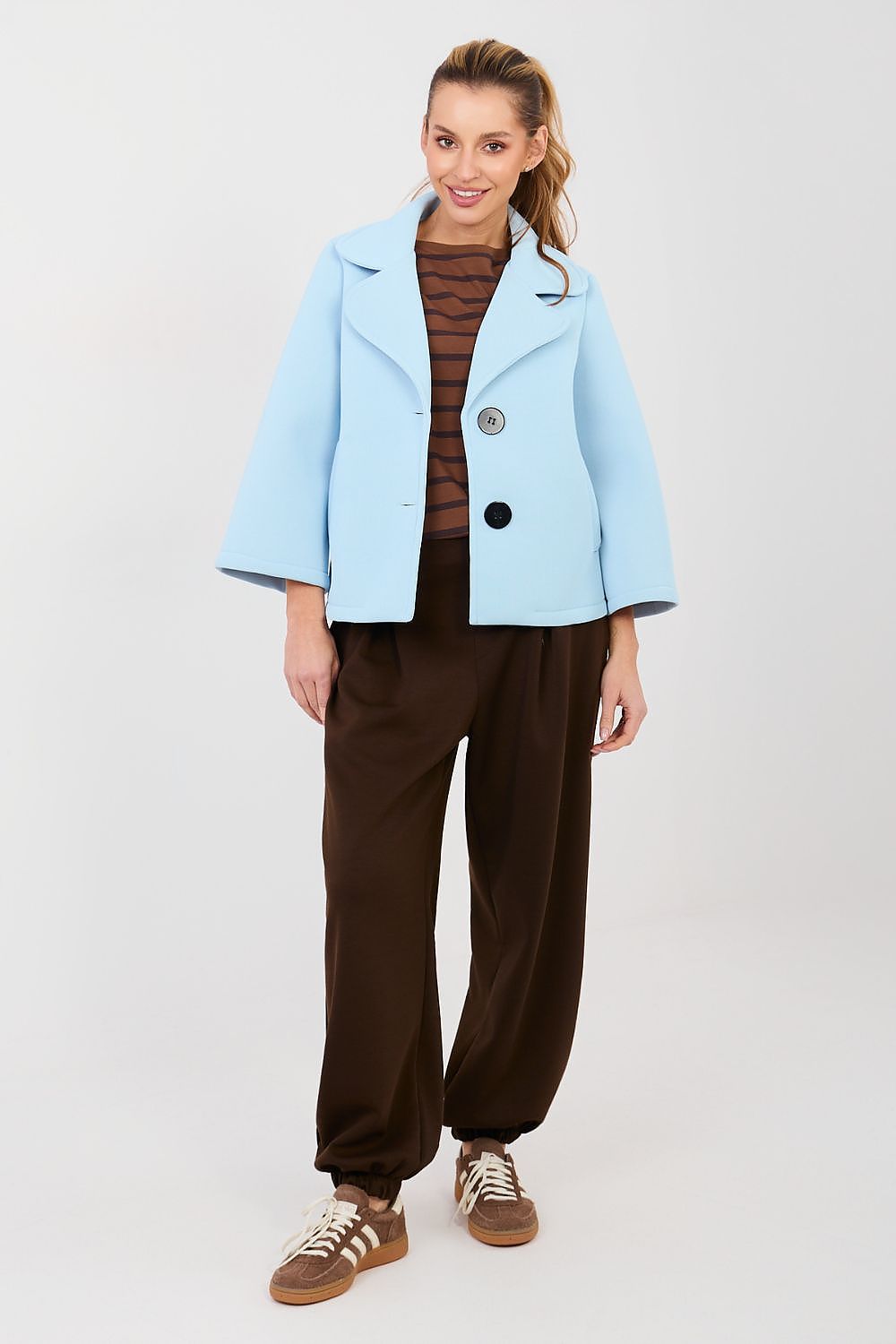  Spodnie Dresowe Model IT-SP-9995.16P Dark Brown - Italy Moda 