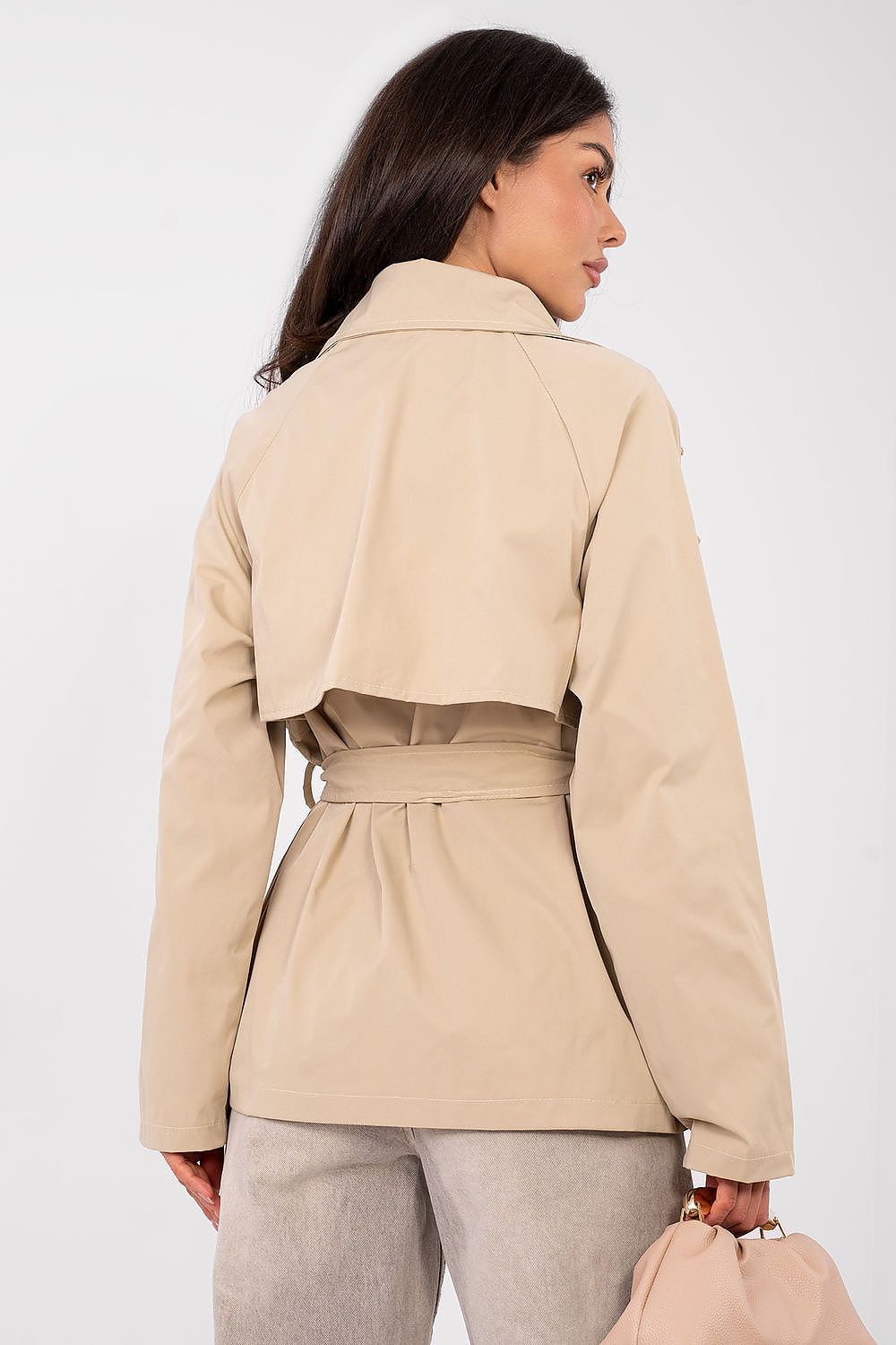   Płaszcz Damski Model IT-PL-FL10069.65 Camel - Rue Paris 