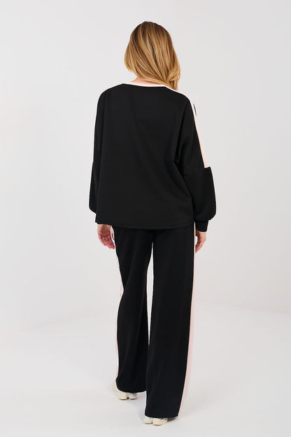 Spodnie Komplet Model IT-KMPL-22177.20P Black - Rue Paris 