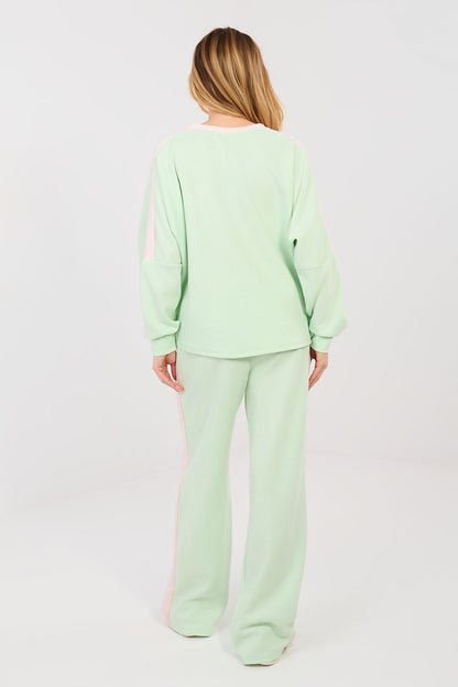  Spodnie Komplet Model IT-KMPL-22177.20P Light Green - Rue Paris 