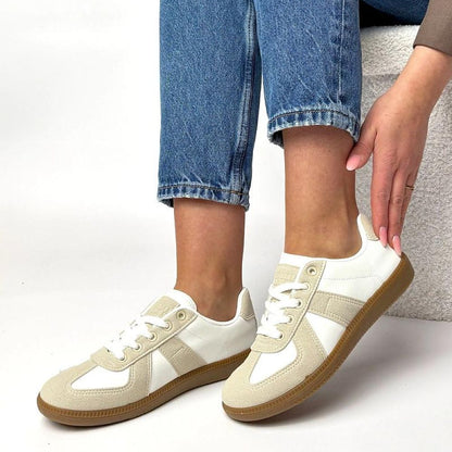   Buty Sportowe Model Valentine 881215-3 White/Beige - Solea 