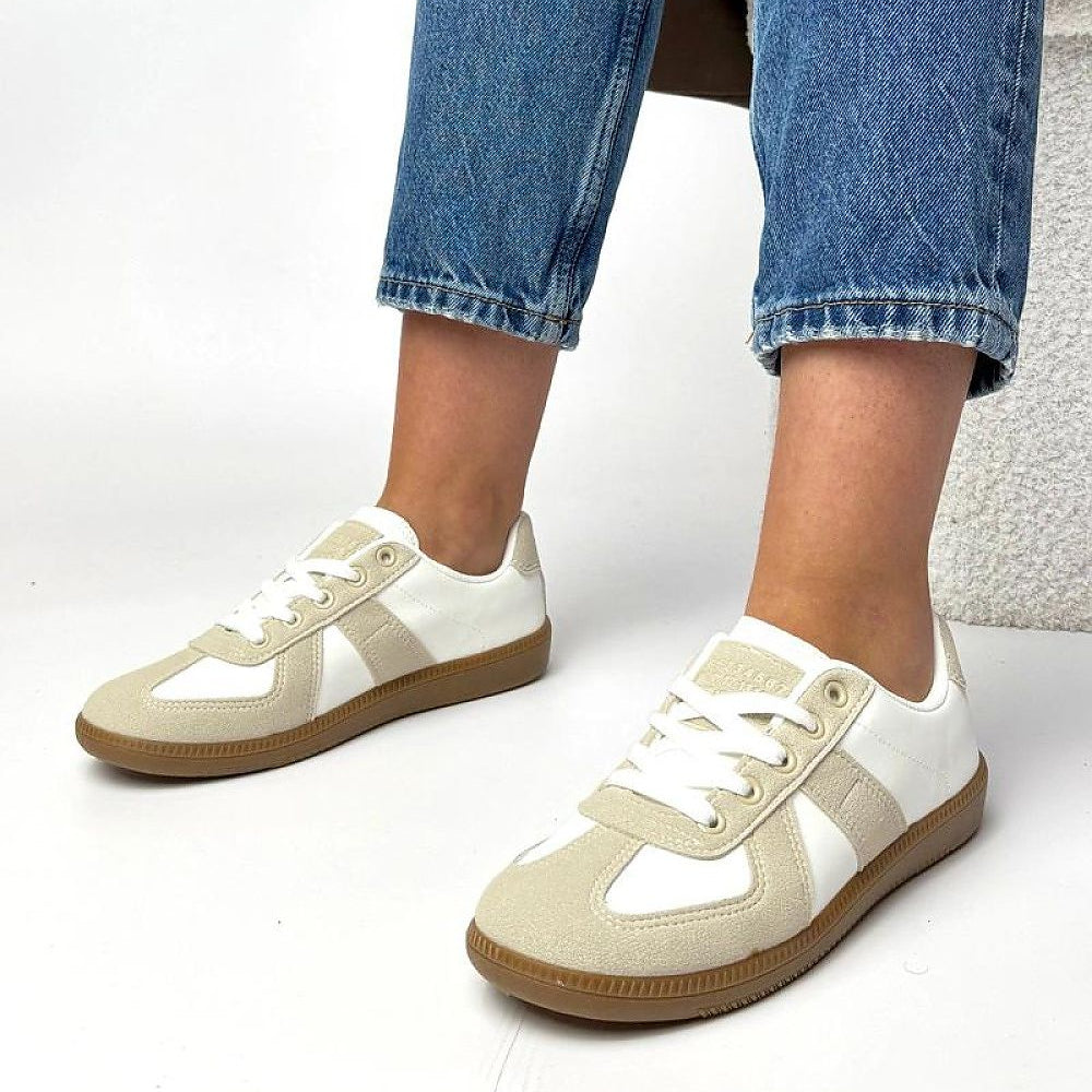   Buty Sportowe Model Valentine 881215-3 White/Beige - Solea 