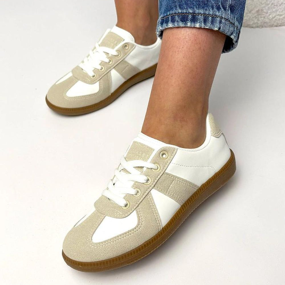   Buty Sportowe Model Valentine 881215-3 White/Beige - Solea 