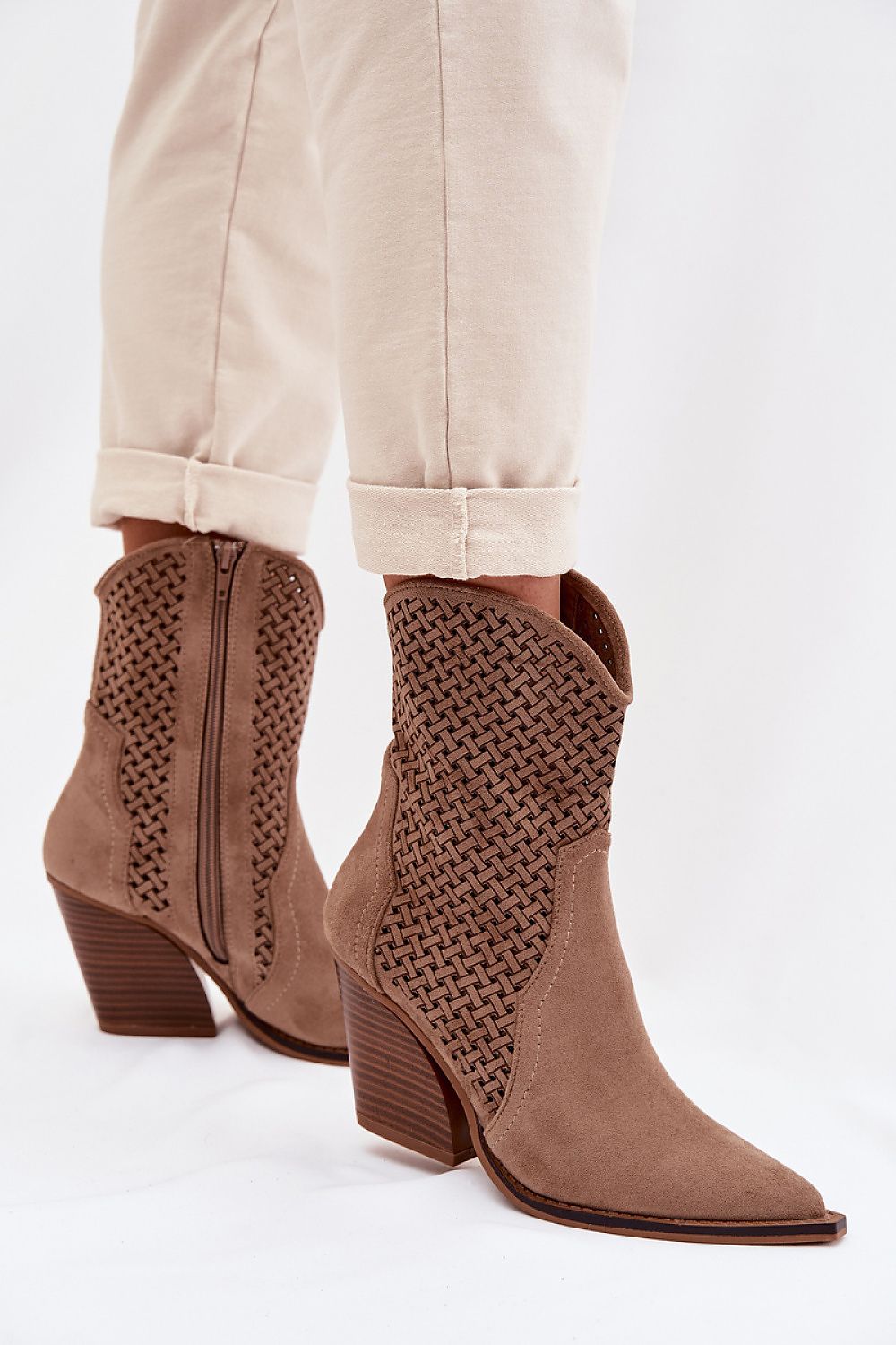   Botki Model Rivorina D-009 Beige - Step in style 
