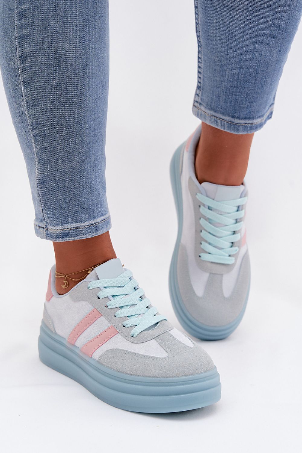   Buty Sportowe Model Galleria A021 Blue - Step in style 