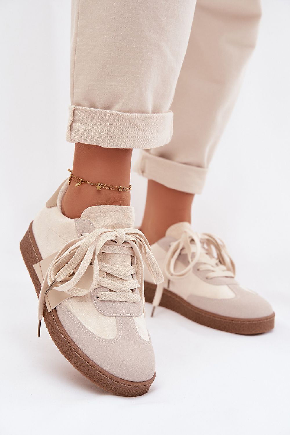   Buty Sportowe Model Kalirina 9016 Beige - Step in style 