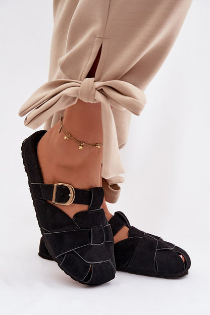  Sandał Klapki Model Ganelle 9771 Black - Step in style 