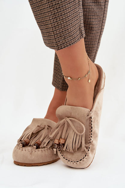  Sandał Klapki Model Belissa H8-528 Beige - Step in style 