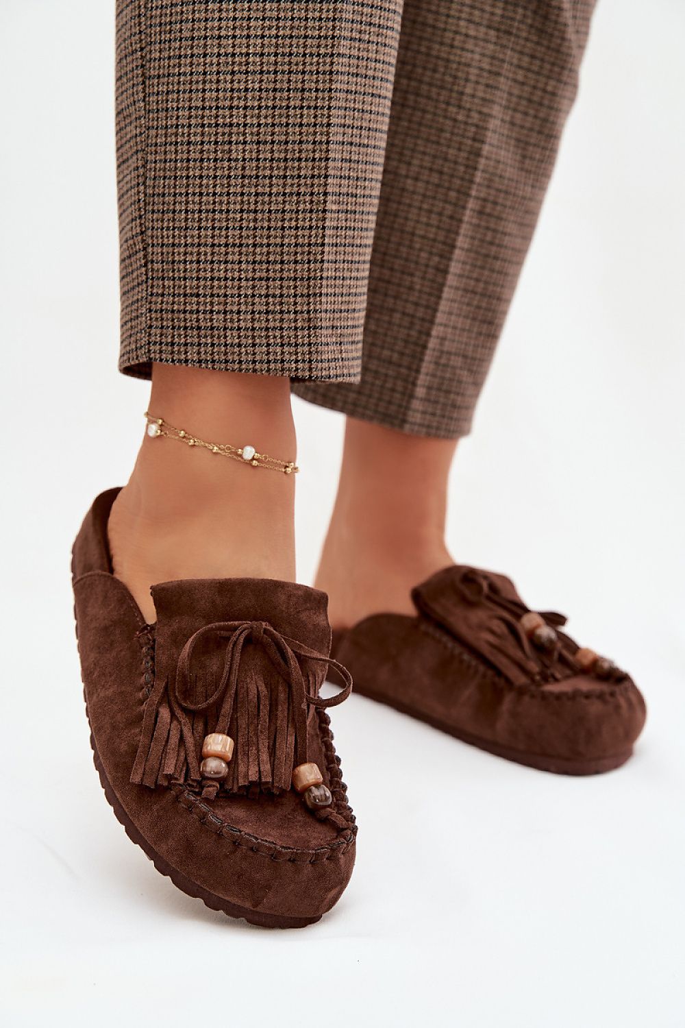  Sandał Klapki Model Belissa H8-528 Czekolada - Step in style 