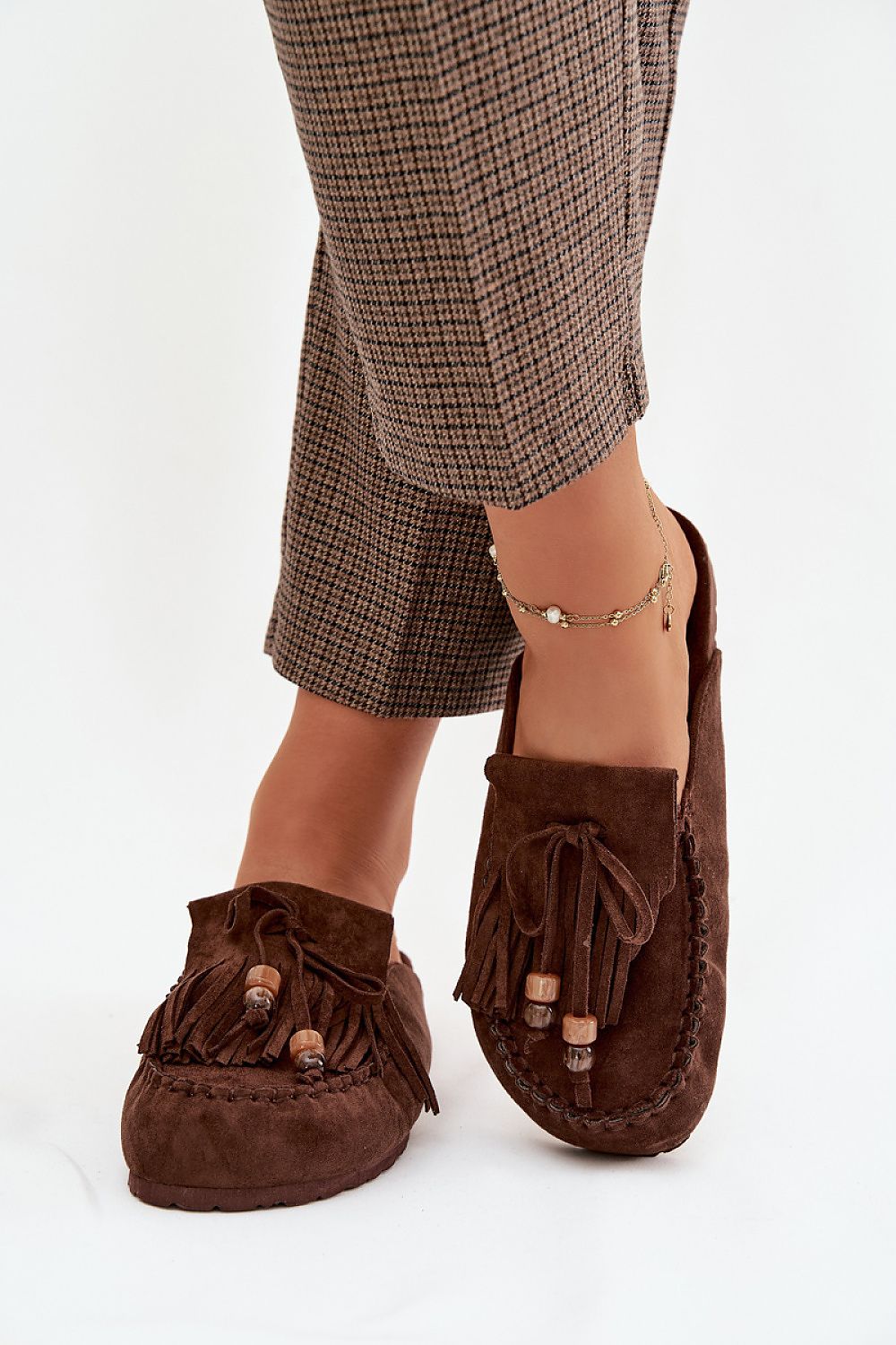  Sandał Klapki Model Belissa H8-528 Czekolada - Step in style 