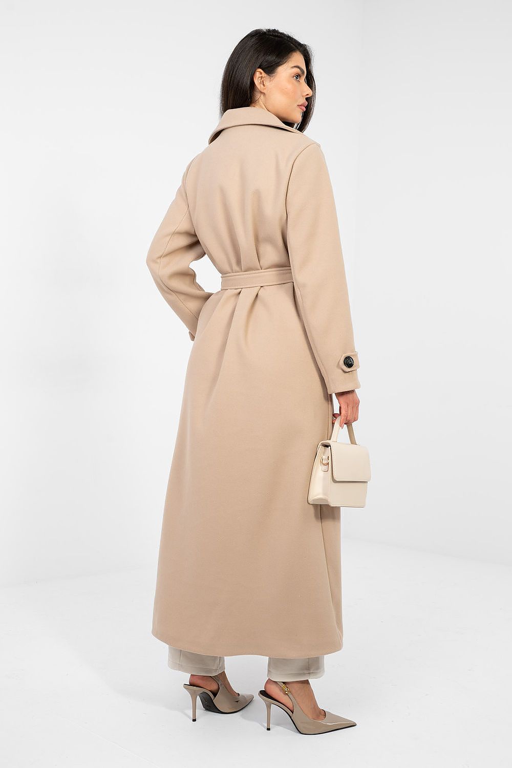   Płaszcz Damski Model IT-PL-97035.16 Dark Beige - Factory Price 