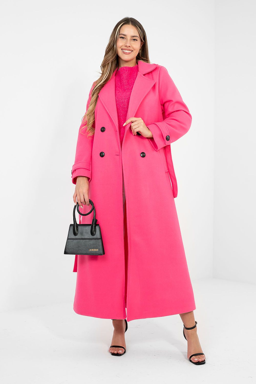   Płaszcz Damski Model IT-PL-97035.17 Fluo Pink - Factory Price 