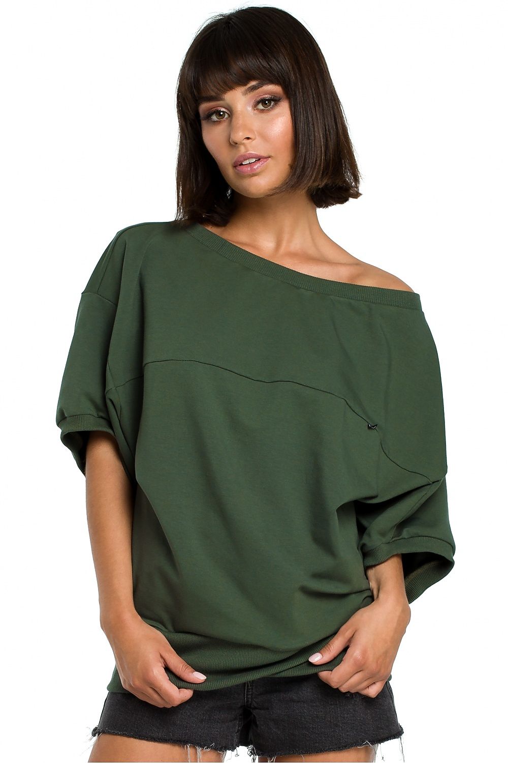   Bluza Damska Model B079 Green - BeWear 