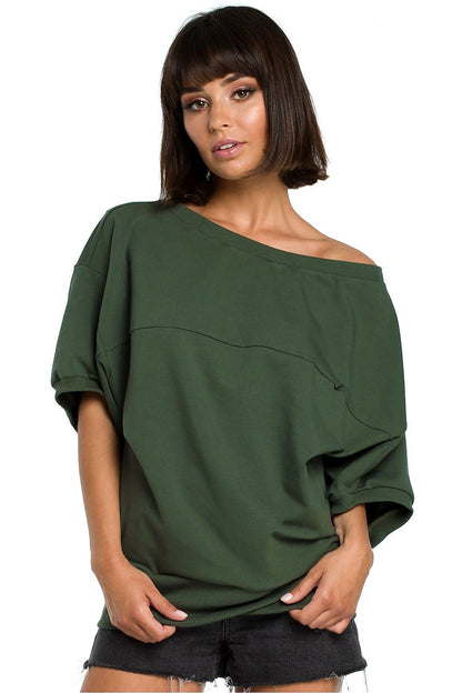   Bluza Damska Model B079 Green - BeWear 