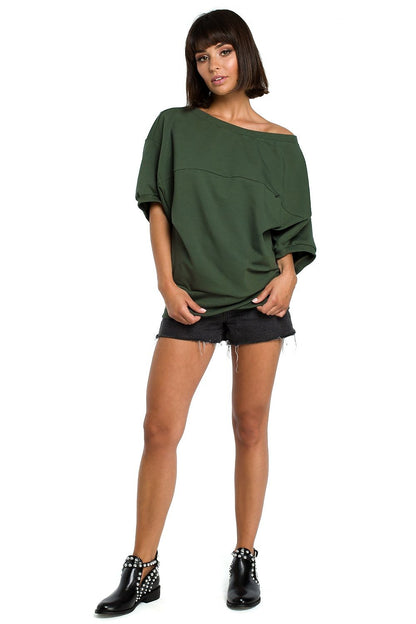   Bluza Damska Model B079 Green - BeWear 