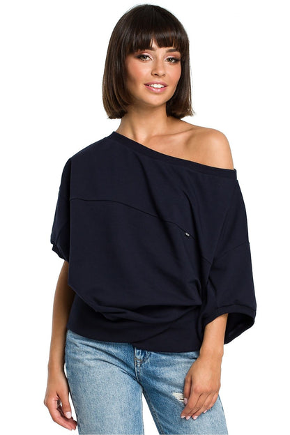   Bluza Damska Model B079 Navy - BeWear 