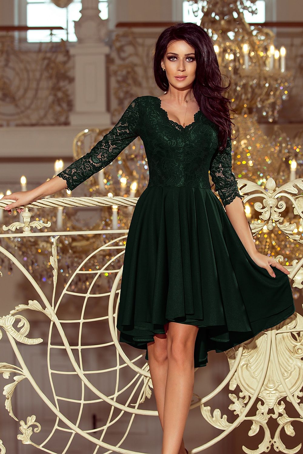  Sukienka Model Nicolle 210-3 Dark Green - Numoco 