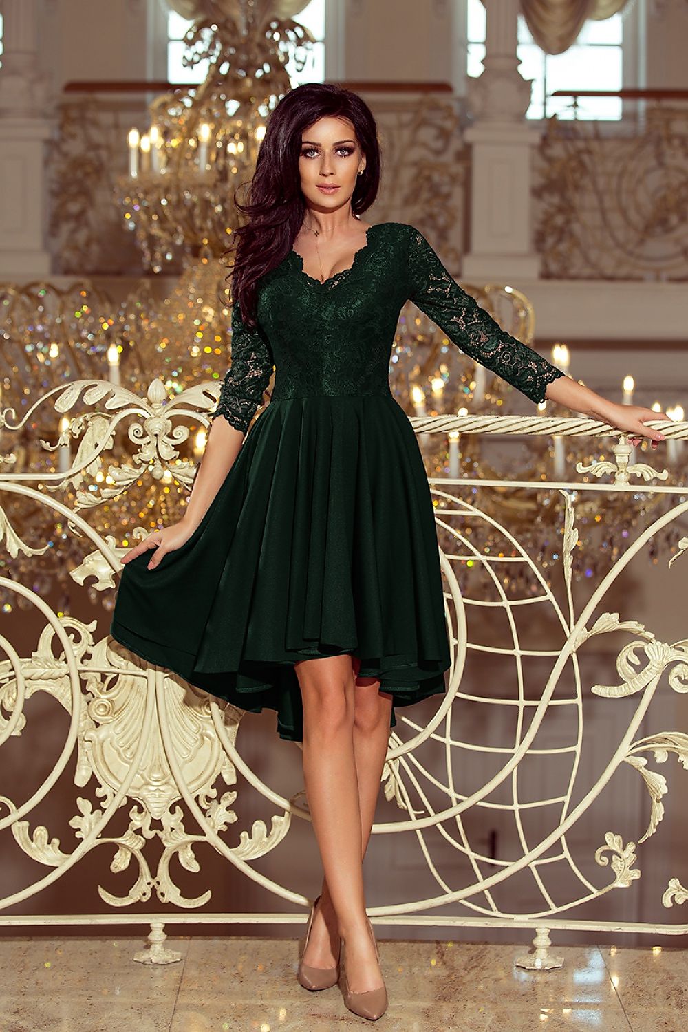  Sukienka Model Nicolle 210-3 Dark Green - Numoco 