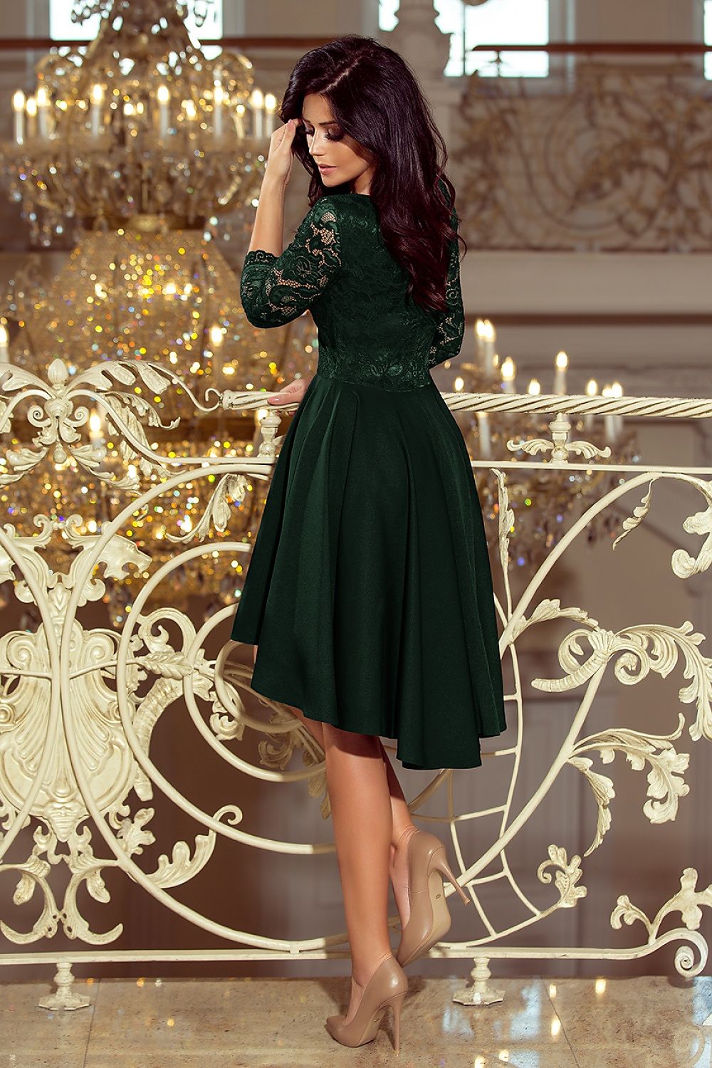  Sukienka Model Nicolle 210-3 Dark Green - Numoco 