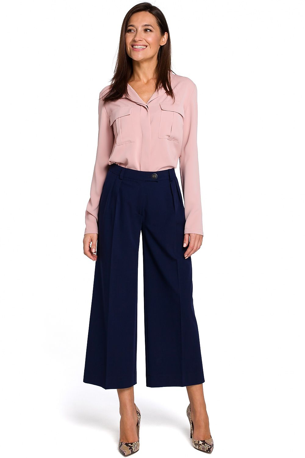  Spodnie Damskie Model S139 Navy - Stylove 