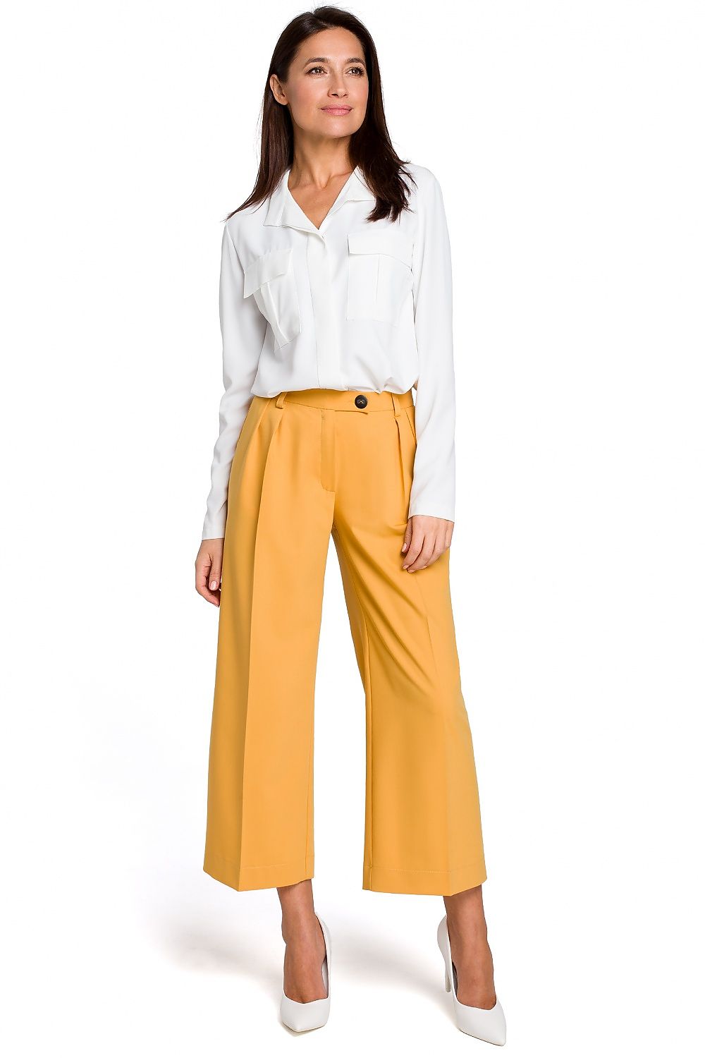  Spodnie Damskie Model S139 Yellow - Stylove 