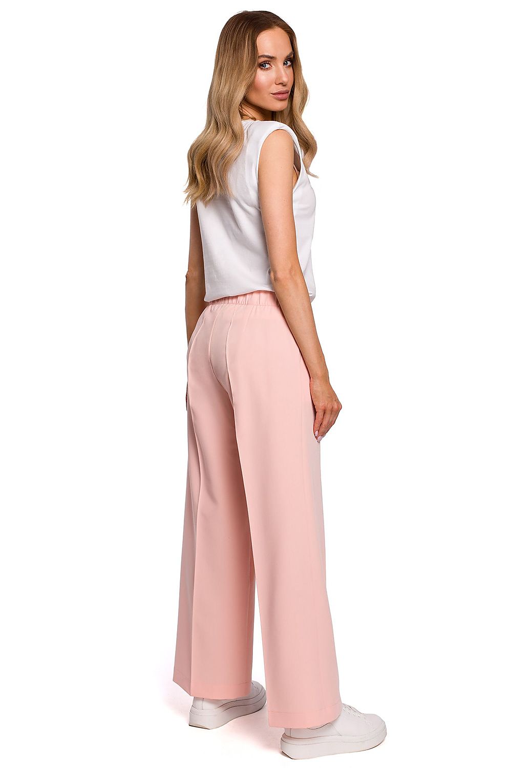   Spodnie Damskie Model MOE570 Powder Pink - Moe 