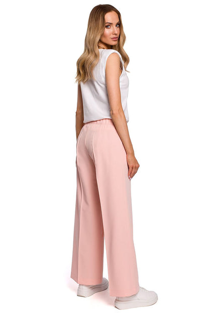   Spodnie Damskie Model MOE570 Powder Pink - Moe 