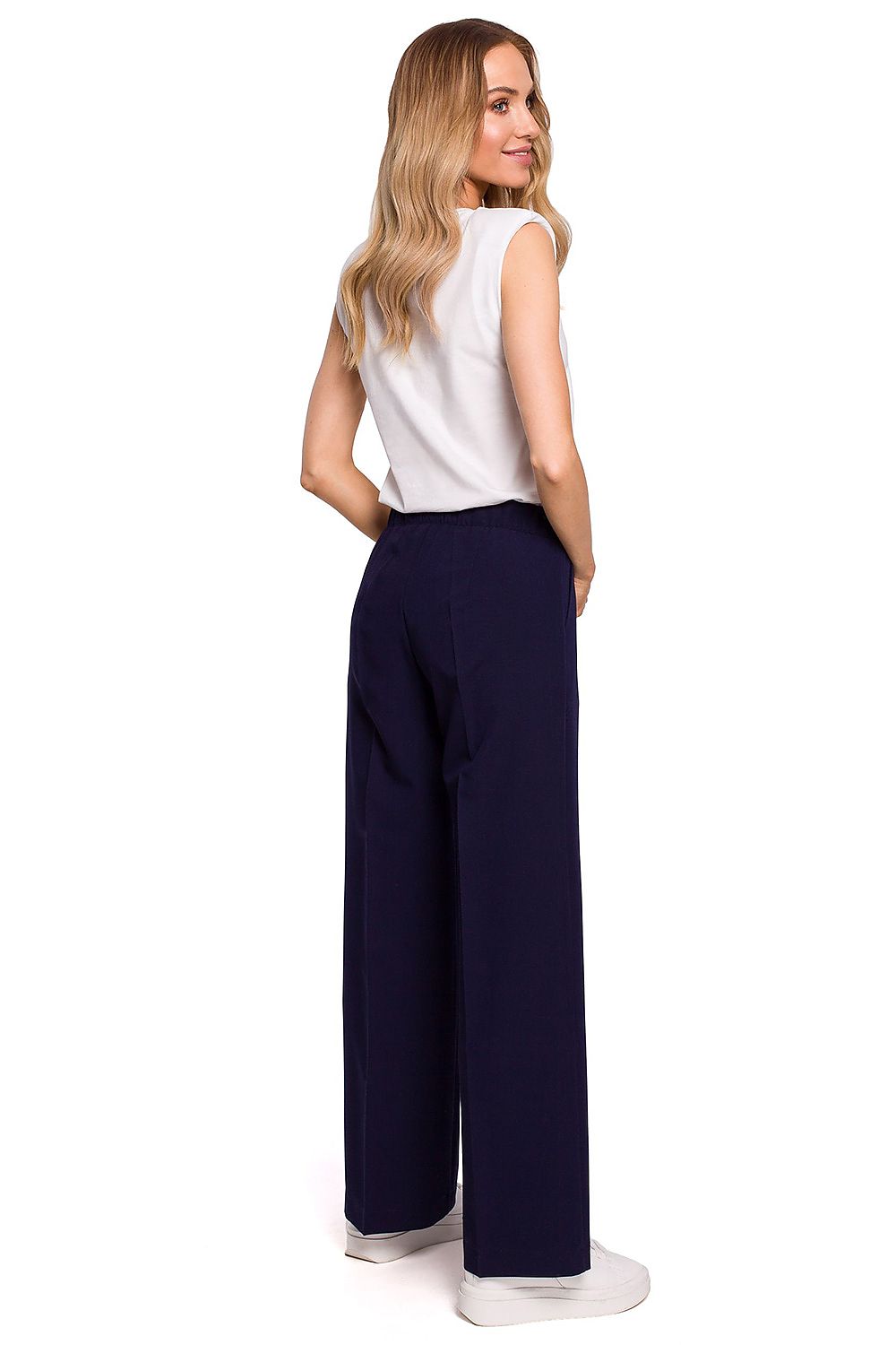   Spodnie Damskie Model MOE570 Navy - Moe 