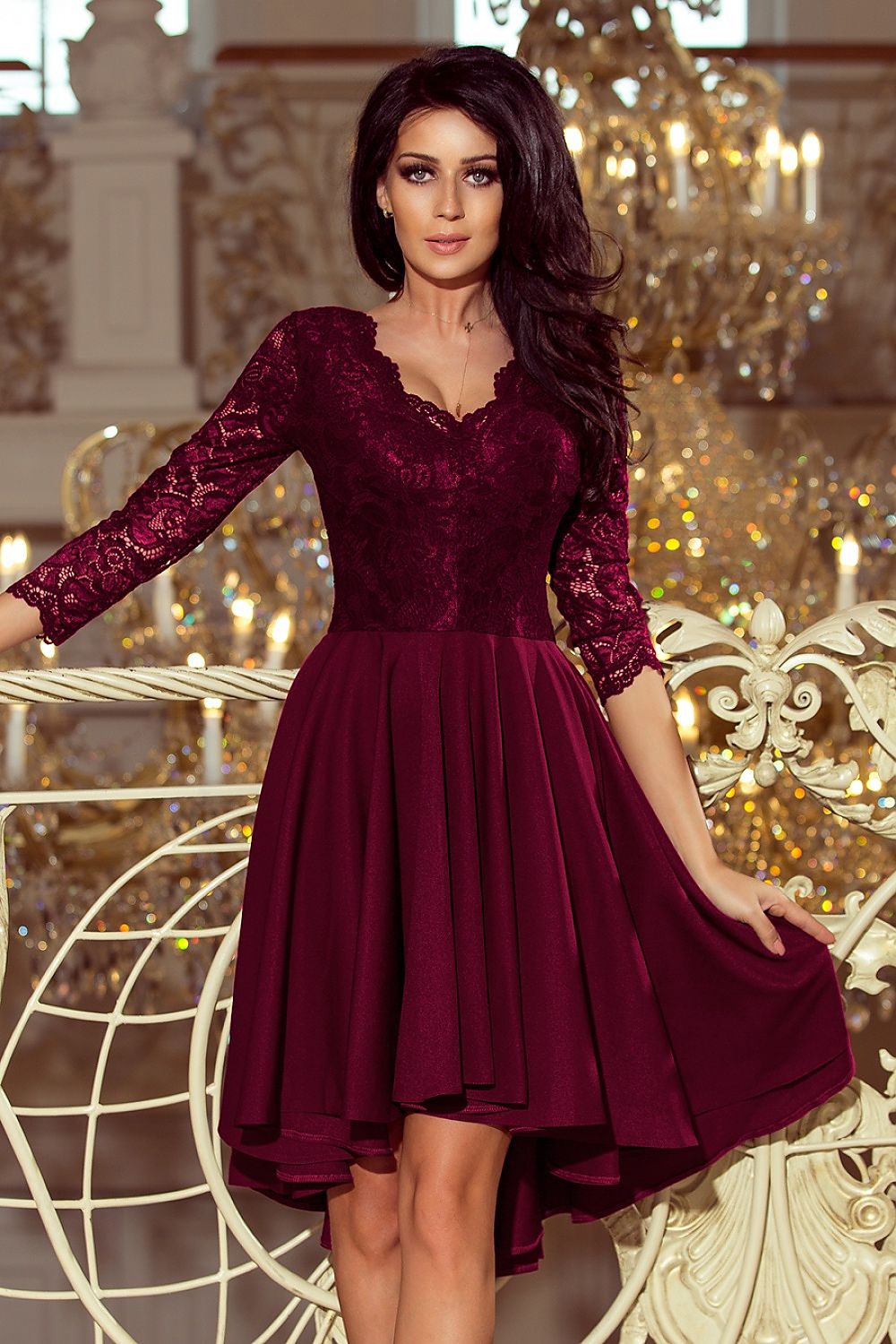  Sukienka Model Nicolle 210-13 Śliwka - Numoco 